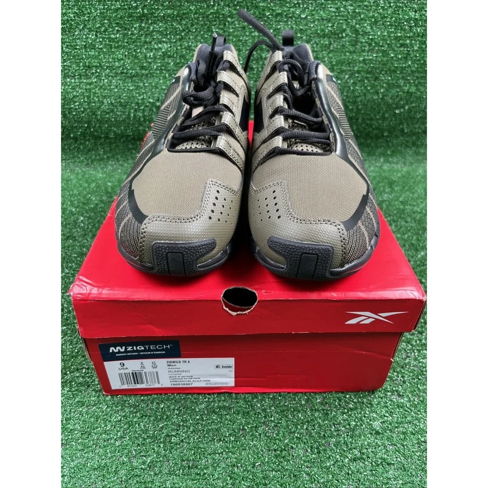 Reebok Zigwild TR 6 Trail Running Shoes Sneakers Army Green Black Mens 9 NIB
